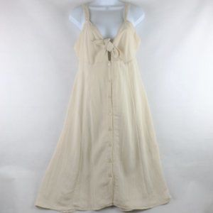 Tie Front Midi Dress